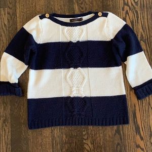 🎉HP🎉 The Limited Striped Sweater navy